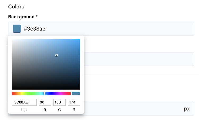 change background color in Cookie Information visual editor
