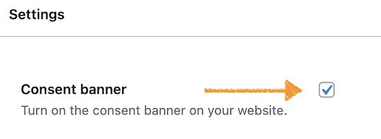 Checkbox to turn on Cookie Information popup in WP