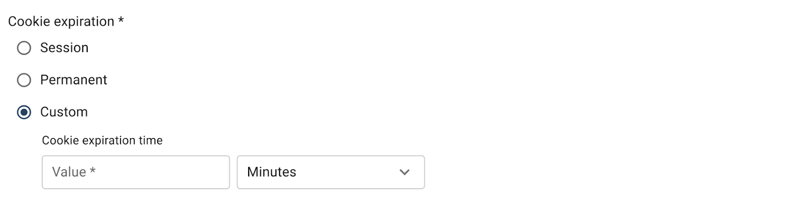 Set up a cookie expiration in Cookie Information