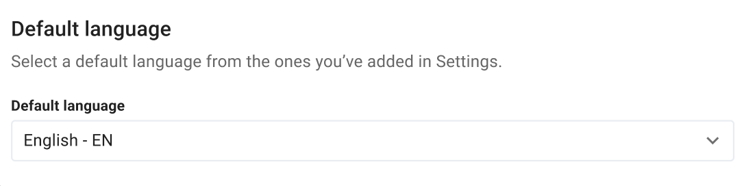 Domain default language in Cookie Information