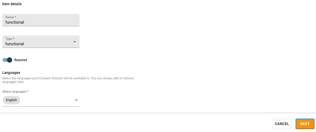 edit consent item details