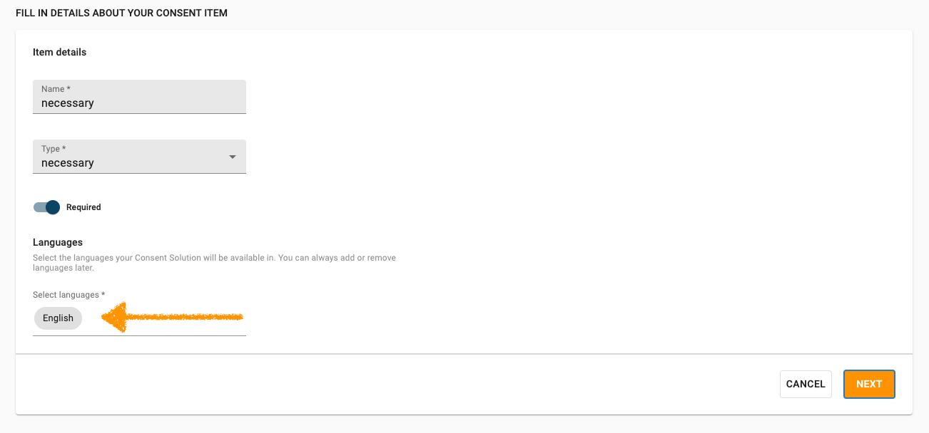 Add app description in Cookie Information