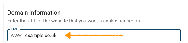Add your website URL to your 