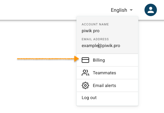 Access the customer portal via your Cookie Information account.