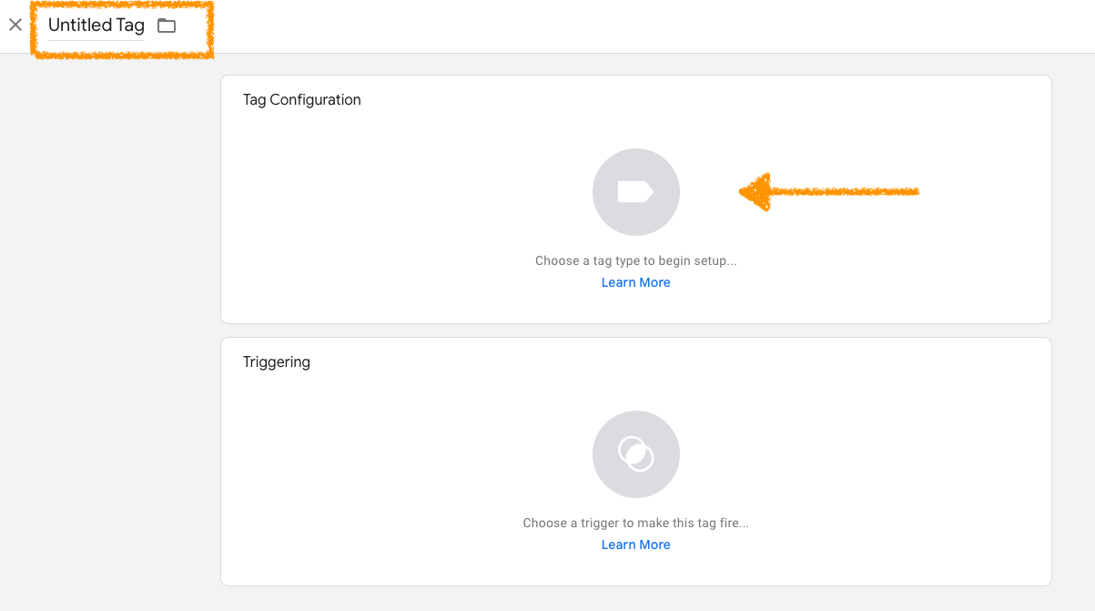 Name a tag in tag manager