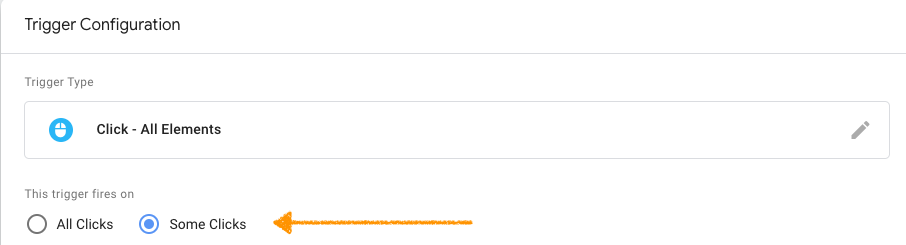 trigger configuration