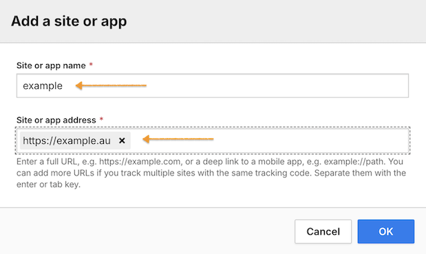 Adding a site or app in Piwik PRO Administration