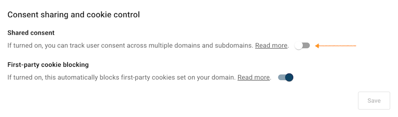 consent sharing and cookie control in Cookie Information